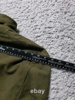 Vintage Polo Ralph Lauren Jacket Mens XL Green Sport Coat Military Field Suede
