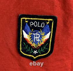 Vintage Polo Ralph Lauren Jacket Uni Crest Logo Lightweight Stadium Large 90s