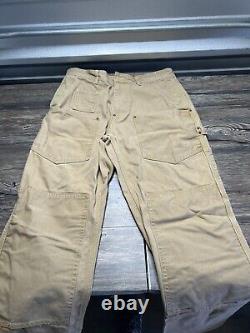 Vintage Polo Ralph Lauren Jeans Double Knee Biker Carpenter Pants 32x32