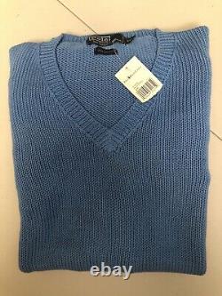 Vintage Polo Ralph Lauren Knit Sweater Pullover Blue 2XL XXL From 1999-2003