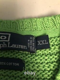 Vintage Polo Ralph Lauren Knit Sweater XXL 2XL St. Tropez 2001-2004 Made Italy