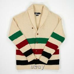 Vintage Polo Ralph Lauren (L) 90s Hudson Bay Sailing Wool Shawl Cardigan Sweater