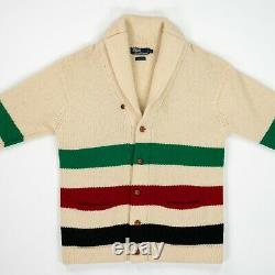 Vintage Polo Ralph Lauren (L) 90s Hudson Bay Sailing Wool Shawl Cardigan Sweater