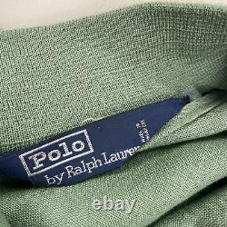 Vintage Polo Ralph Lauren (L) Sage Green 100% Linen 80's/90's Loose Fit Jacket