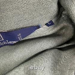 Vintage Polo Ralph Lauren (L) Sage Green 100% Linen 80's/90's Loose Fit Jacket