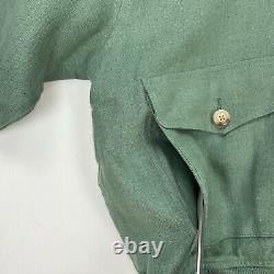 Vintage Polo Ralph Lauren (L) Sage Green 100% Linen 80's/90's Loose Fit Jacket