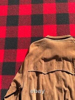 Vintage Polo Ralph Lauren L Suede Leather RRL Harrington Bomber Jacket