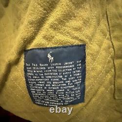 Vintage Polo Ralph Lauren L Waxed Cotton Cruiser Field Jacket