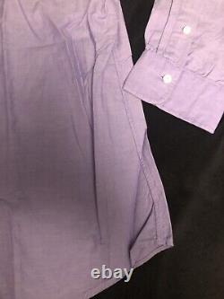 Vintage Polo Ralph Lauren Laundered Oxford Button Up Shirt Lavender 2XL XXL $158