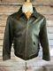Vintage Polo Ralph Lauren Leather Bomber Jacket With Wool Lining Size Xl