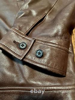 Vintage Polo Ralph Lauren Leather Jacket Mens XL Harrington Soft 90s