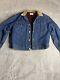 Vintage Polo Ralph Lauren Lined Denim Trucker Jacket Corduroy Collars Mens Large