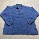 Vintage Polo Ralph Lauren Linen Shirt L Denim Smock Lace Up Men's 90s Edgar