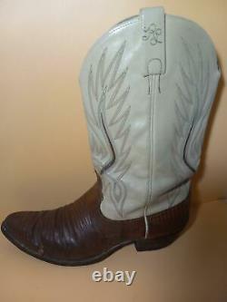 Vintage Polo Ralph Lauren Lizard & Leather Western Cowboy Boots Men's 12 B