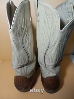 Vintage Polo Ralph Lauren Lizard & Leather Western Cowboy Boots Men's 12 B