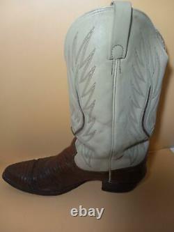 Vintage Polo Ralph Lauren Lizard & Leather Western Cowboy Boots Men's 12 B