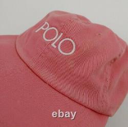 Vintage Polo Ralph Lauren Long Bill Hat Spellout Hi Tech Rare 92 USA Stadium RL