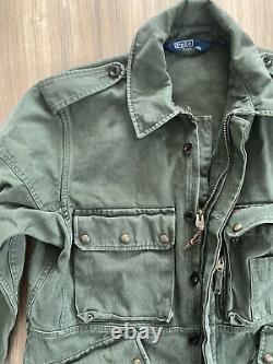 Vintage Polo Ralph Lauren M-65 Combat Military Army Field Jacket Cargo