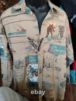 Vintage Polo Ralph Lauren (M) Fly Fishing Sportsman Angler Button Front Shirt