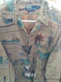 Vintage Polo Ralph Lauren (M) Fly Fishing Sportsman Angler Button Front Shirt