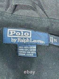 Vintage Polo Ralph Lauren M/L 90s Waxed Oil Leather Hunting RRL Shooting Jacket