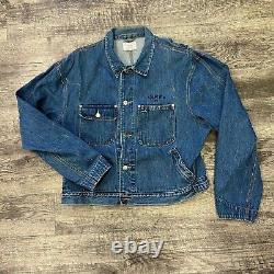 Vintage Polo Ralph Lauren Made In USA Denim Jacket Size Large Aspen 91