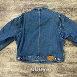 Vintage Polo Ralph Lauren Made In USA Denim Jacket Size Large Aspen 91