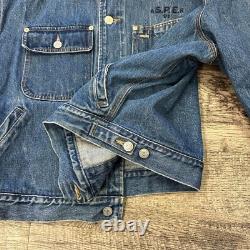 Vintage Polo Ralph Lauren Made In USA Denim Jacket Size Large Aspen 91