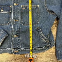 Vintage Polo Ralph Lauren Made In USA Denim Jacket Size Large Aspen 91