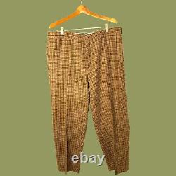 Vintage Polo Ralph Lauren Men Virgin Heavy Wool Flannel Check Italy 40W X 30L