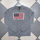 Vintage Polo Ralph Lauren Men's American Flag Knit Sweater Size M Y2k