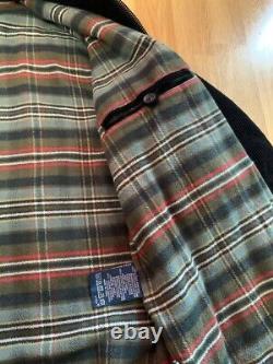 Vintage Polo Ralph Lauren Men's Black Corduroy Harrington Jacket Size XL