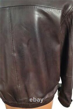 Vintage Polo Ralph Lauren Men's Brown Soft Leather Jacket Size M