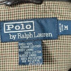 Vintage Polo Ralph Lauren Men's Brown Soft Leather Jacket Size M