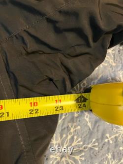 Vintage Polo Ralph Lauren Men's Large Parka Jacket Belted Waist Black Lamb Fur