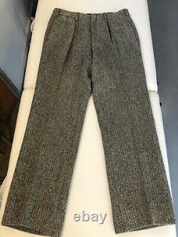 Vintage Polo Ralph Lauren Men's Tweed Suit Jacket Pants Herringbone Wool 90s 42