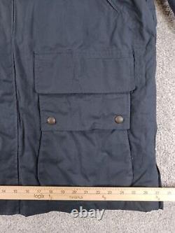 Vintage Polo Ralph Lauren Men's XL Oil Cloth Hunting Jacket Flannel Lined Blue