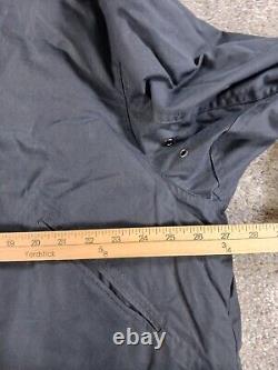 Vintage Polo Ralph Lauren Men's XL Oil Cloth Hunting Jacket Flannel Lined Blue