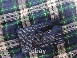 Vintage Polo Ralph Lauren Men's XL Oil Cloth Hunting Jacket Flannel Lined Blue
