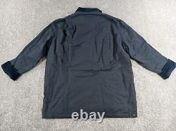 Vintage Polo Ralph Lauren Men's XL Oil Cloth Hunting Jacket Flannel Lined Blue
