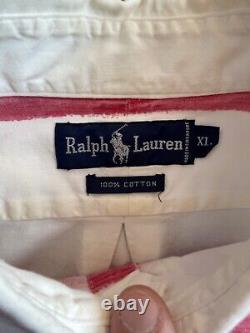 Vintage Polo Ralph Lauren Men's XL Striped Button-Down Shirt Very Rare
