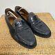 Vintage Polo Ralph Lauren Mens 10d Black Alligator Crocodile Penny Loafer Preppy