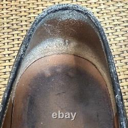 Vintage Polo Ralph Lauren Mens 10D Black Alligator Crocodile Penny Loafer Preppy