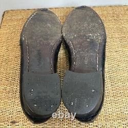 Vintage Polo Ralph Lauren Mens 10D Black Alligator Crocodile Penny Loafer Preppy