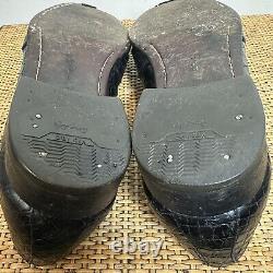 Vintage Polo Ralph Lauren Mens 10D Black Alligator Crocodile Penny Loafer Preppy