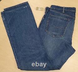 Vintage Polo Ralph Lauren Mens Classic Fit 867 Jeans 38 x 34 Dark Blue Denim NWT