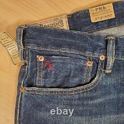 Vintage Polo Ralph Lauren Mens Classic Fit 867 Jeans 38 x 34 Dark Blue Denim NWT