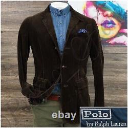 Vintage Polo Ralph Lauren Mens Corduroy Blazer Sport Coat Casual Jacket Size 40R
