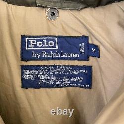 Vintage Polo Ralph Lauren Mens Down Parka Puffer Jacket Coat Long Trench Size M