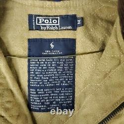 Vintage Polo Ralph Lauren Mens Medium Oilcloth Chore Coat Jacket Quilted